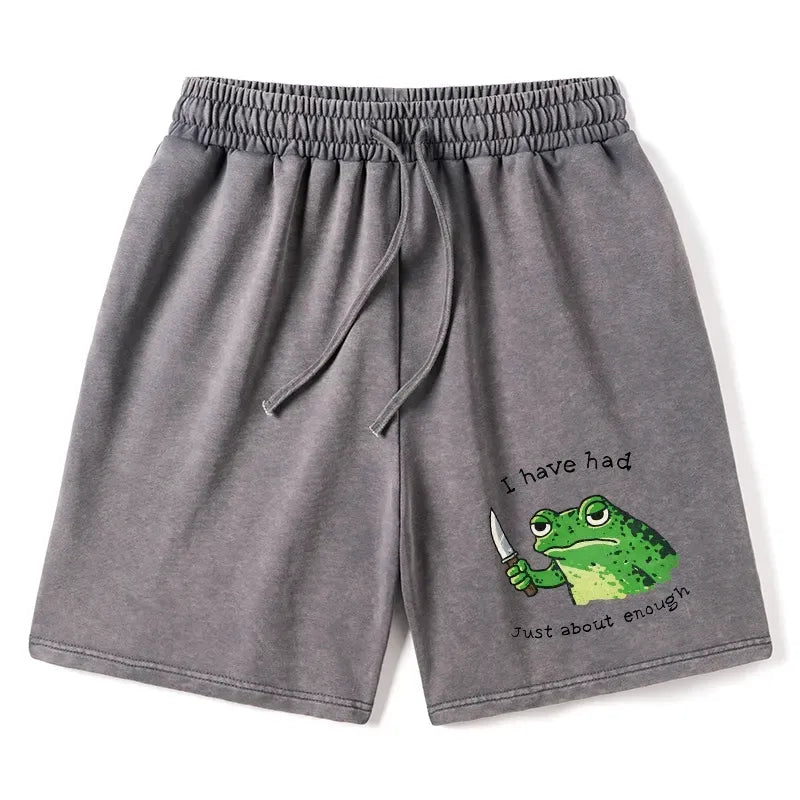 Kyoto-Lion Impatient Frog Washed Shorts