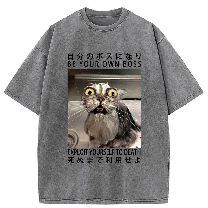 vintage japanese washed unisex t shirt