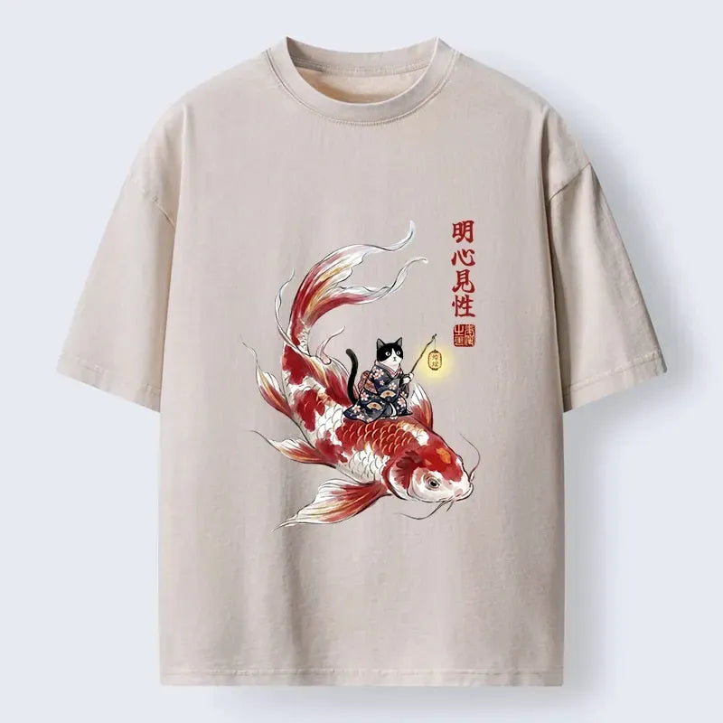 Vintage Washed T-Shirt for Japanese Streetwear