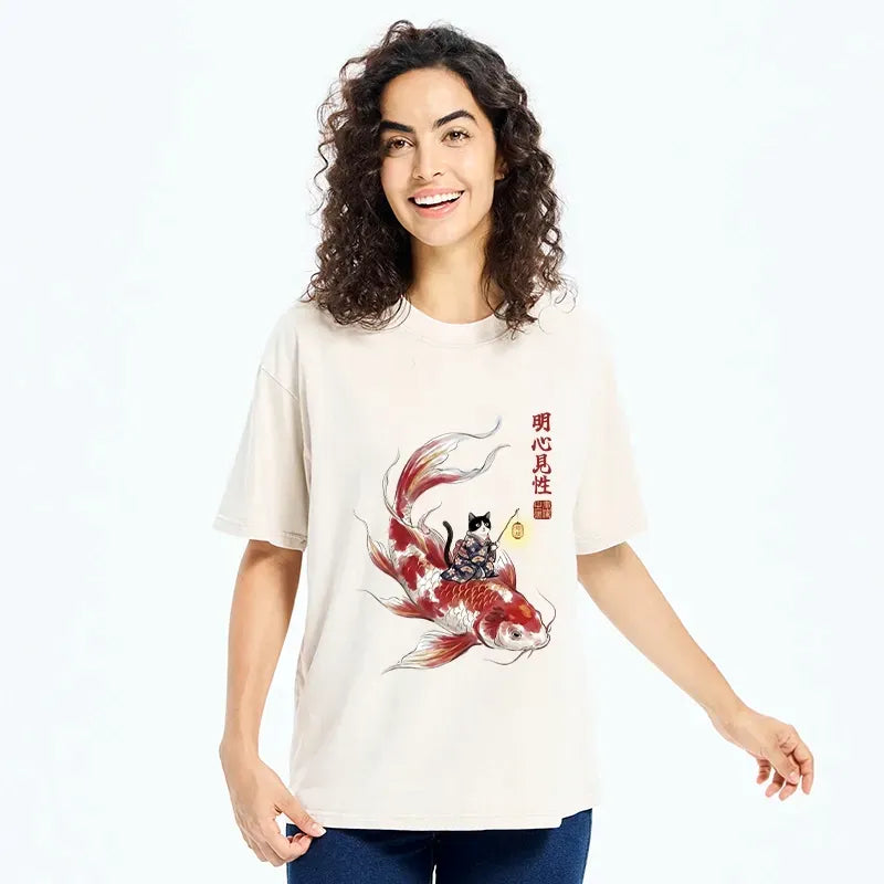 Cute Cat T-Shirt Gift for Her