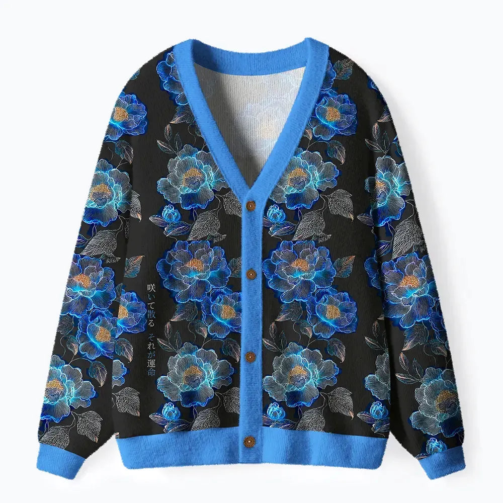 Japanese Dark Cardigan for Daily Wear