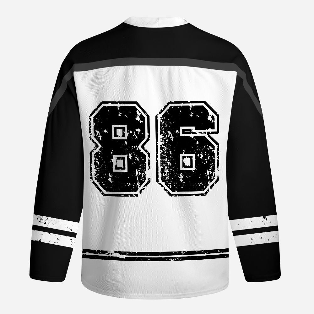 Kyoto-Lion Dark Humor Bunny Long-Sleeve Hockey Jersey