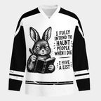 Kyoto-Lion Dark Humor Bunny Long-Sleeve Hockey Jersey