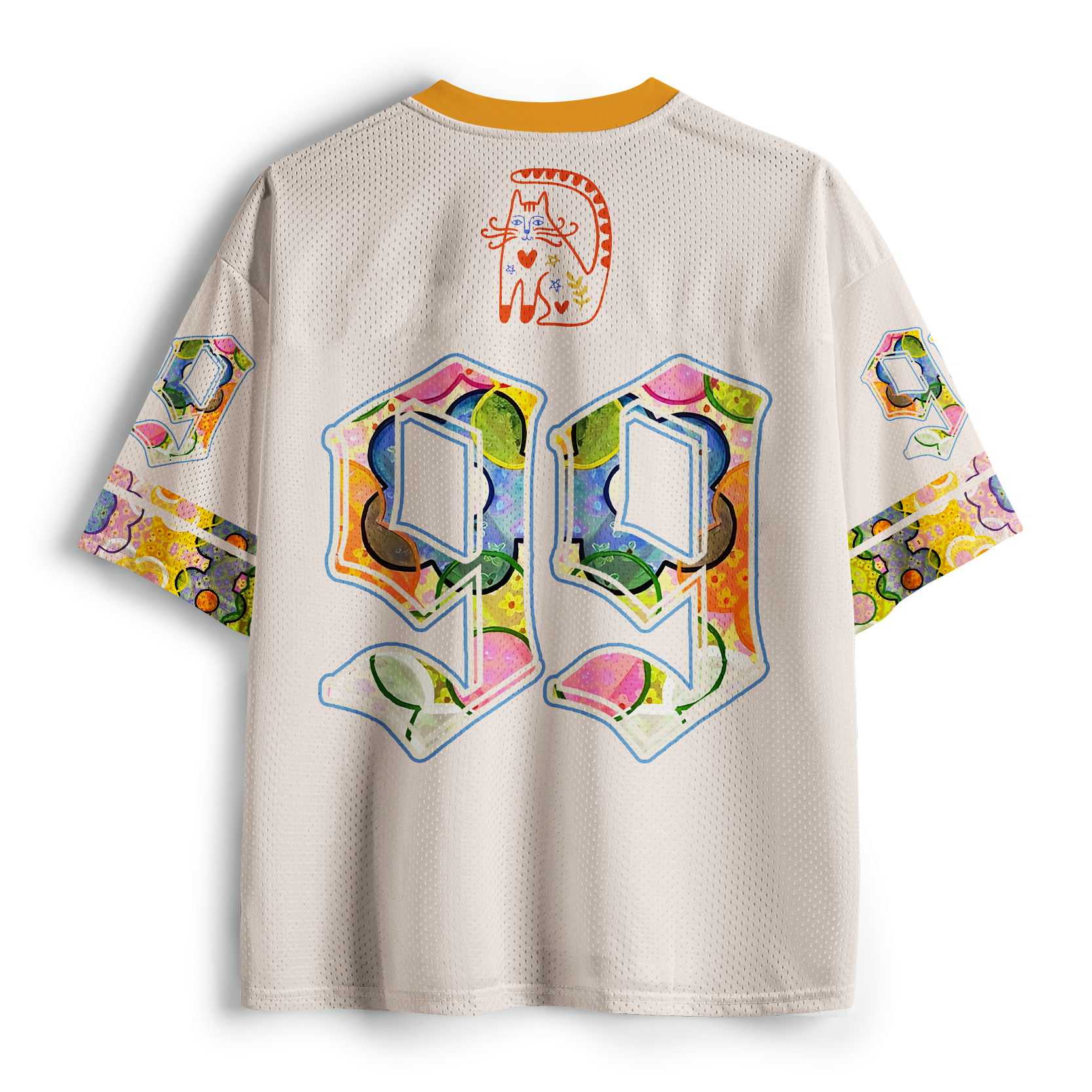 Kyoto Lion Cat Mesh Jersey for Summer