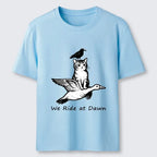 Kyoto-Lion Funny We Ride At Dawn Classic T-Shirt