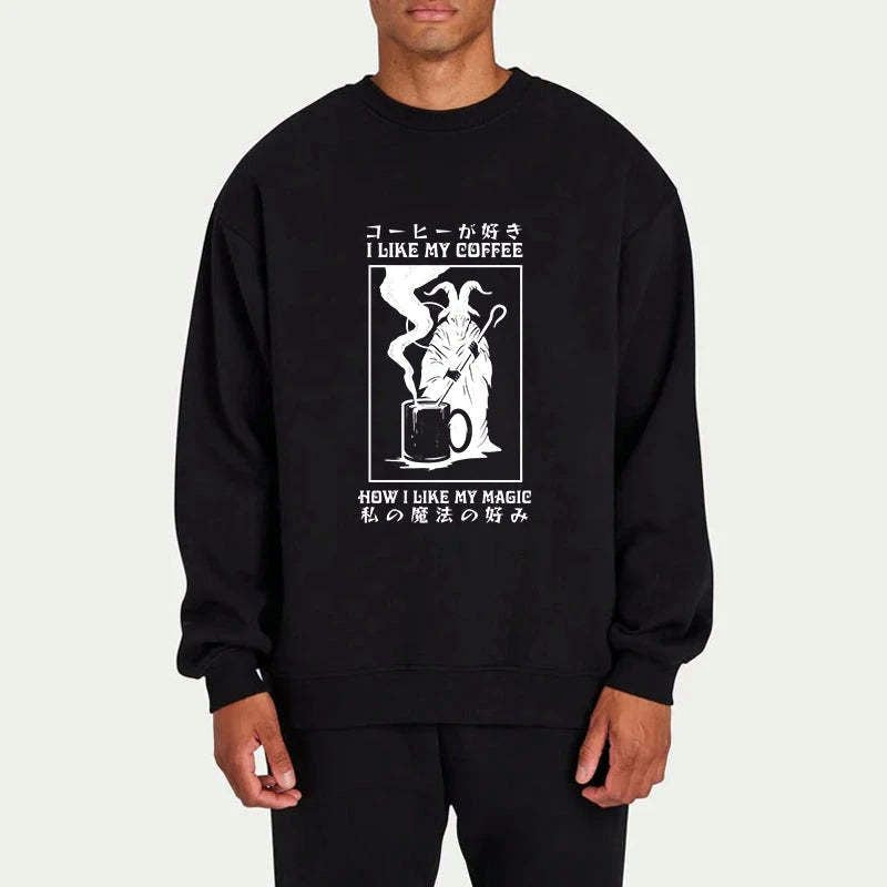 Unisex coffee sweatshirt comfortable streetwear