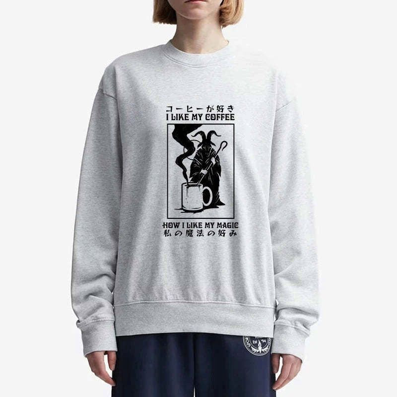 Unisex coffee sweatshirt comfortable streetwear