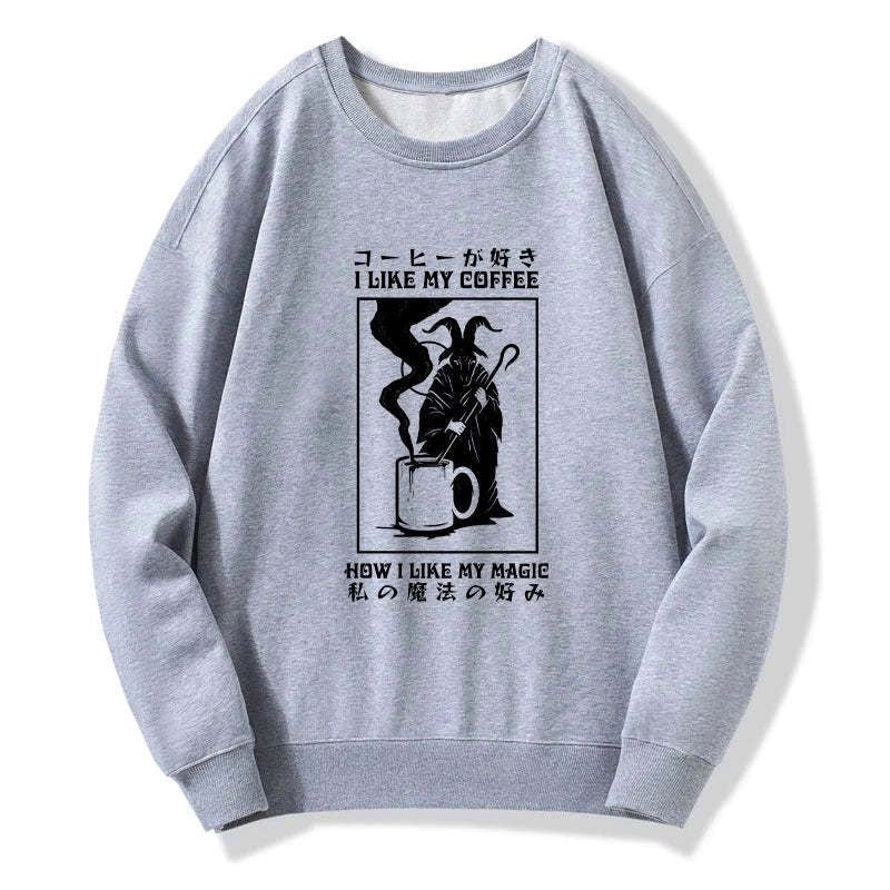 Kyoto-Lion I Like My Coffee Sweatshirt