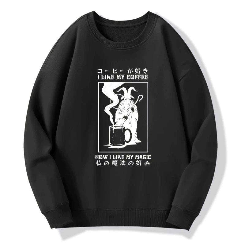 Unisex coffee sweatshirt comfortable streetwear