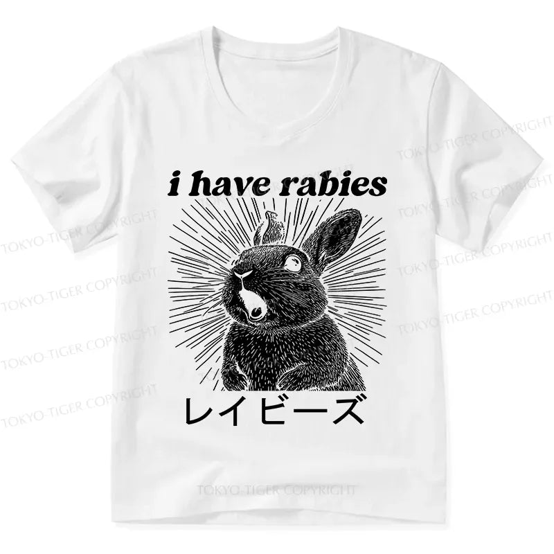 Kyoto-Lion Funny Rabbit V-Neck Classic T-Shirt