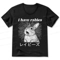 Kyoto-Lion Funny Rabbit V-Neck Classic T-Shirt