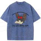 japanese vintage washed t-shirt for daily wear