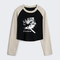 Trendy Smoking Cat Crop Tee for Streetwear