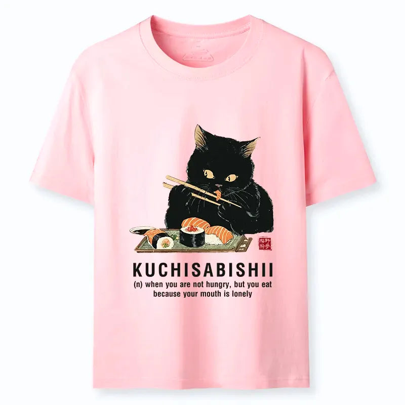 Not Hungry Just Bored Cat T-Shirt