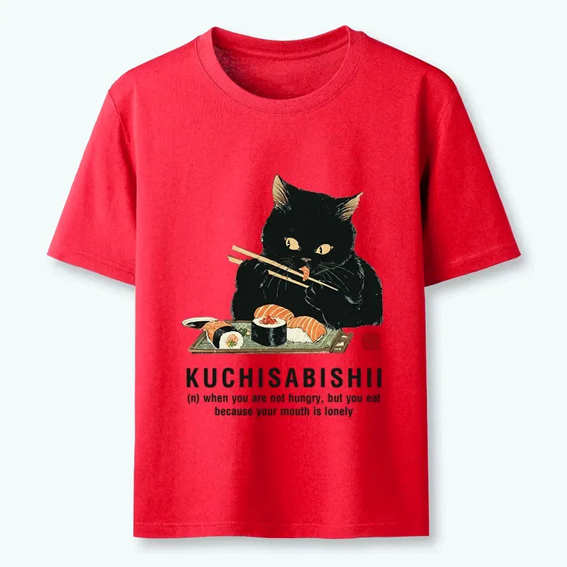 Not Hungry Just Bored Cat T-Shirt