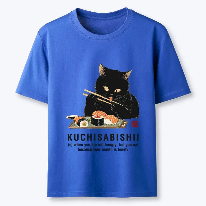 Japanese Ukiyo-e Cat Tee for Casual Wear