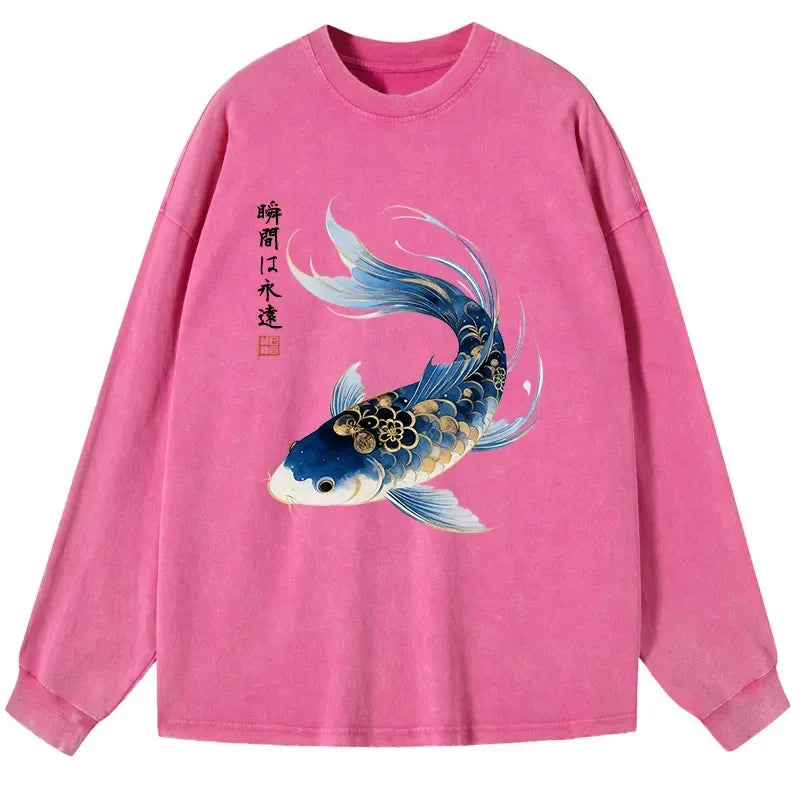 Japanese Koi Fish Long Sleeve T-Shirt