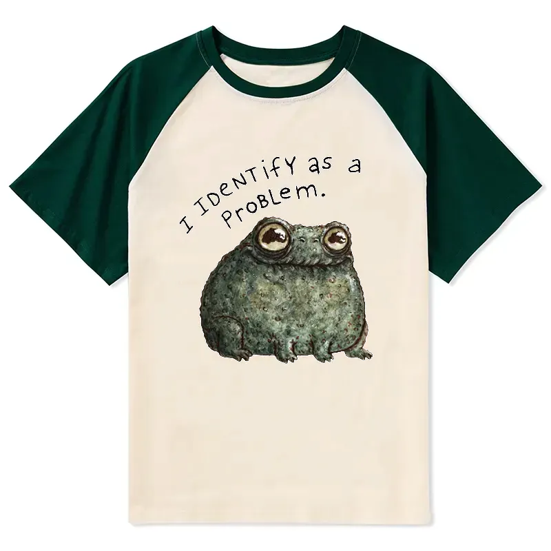 japanese style self deprecating frog tee