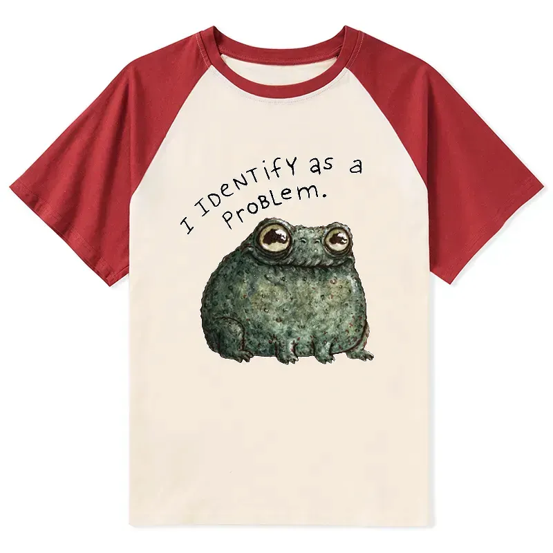 japanese style self deprecating frog tee