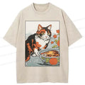 Washed Ukiyo-e Cat Tee