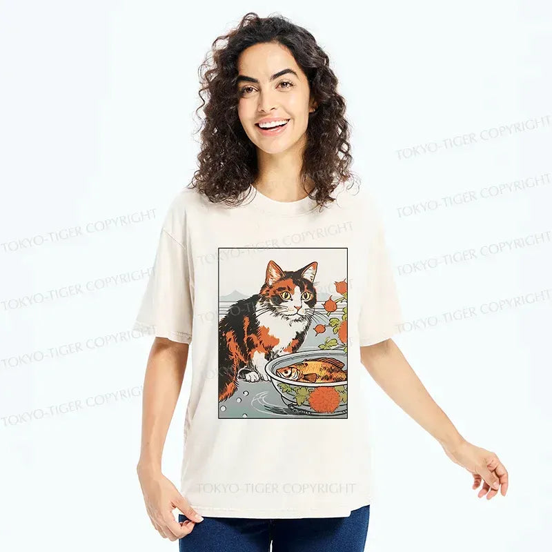 Best Seller Japanese Koi Cat Shirt