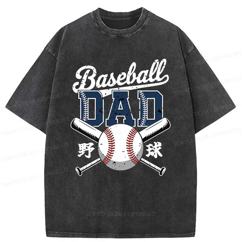 Kyoto-Lion Baseball Father Washed T-Shirt