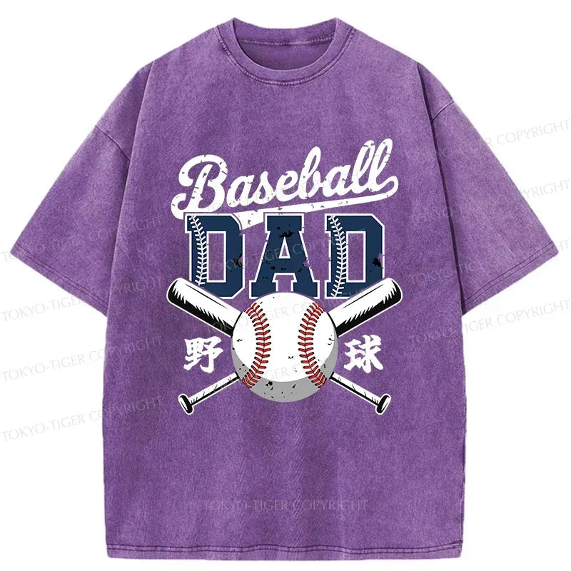 Kyoto-Lion Baseball Father Washed T-Shirt