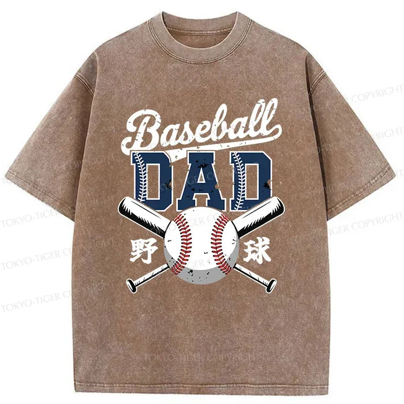 Kyoto-Lion Baseball Father Washed T-Shirt