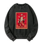 Japanese Style Frog Sweatshirt Trending