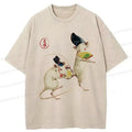 Japanese Retro T-Shirt for Daily Wear