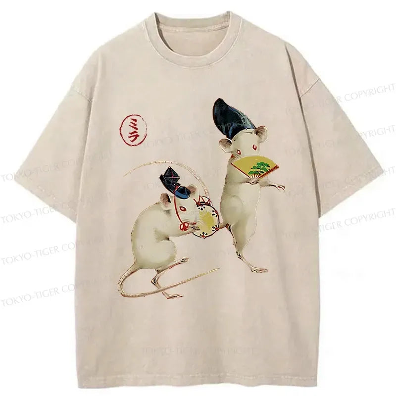 Japanese Retro T-Shirt for Daily Wear