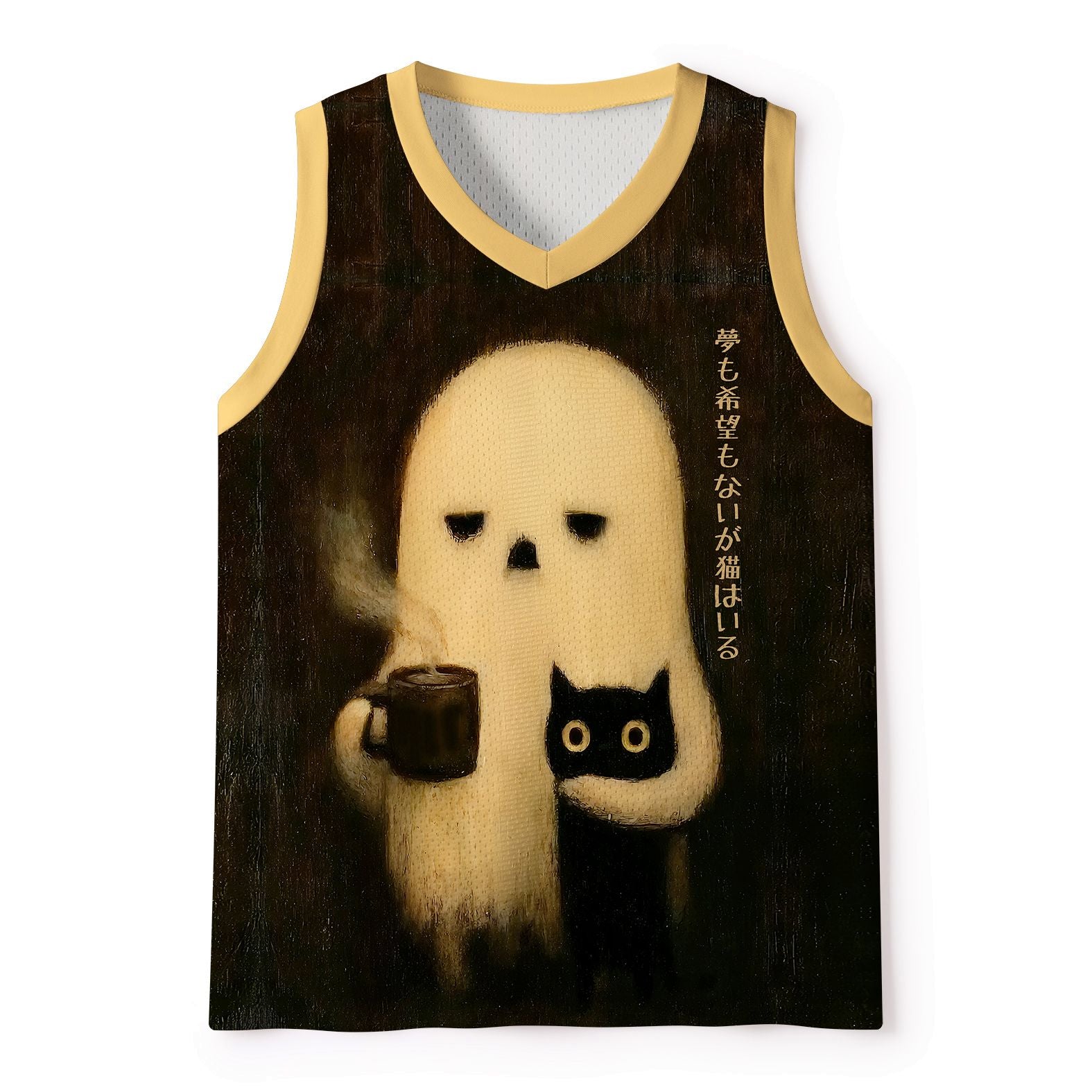 Breathable Cat Mesh Tank Top for Summer