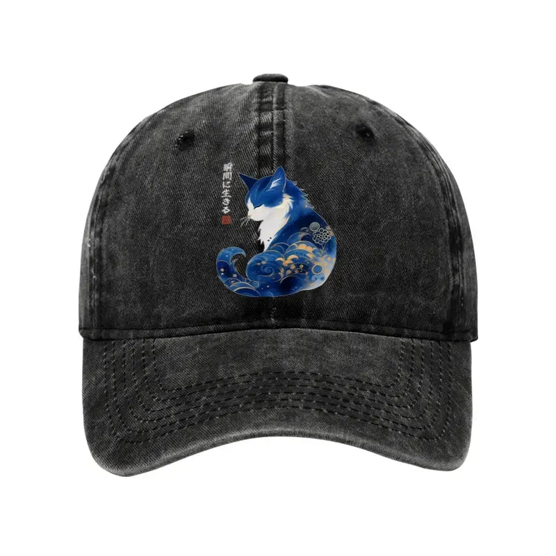 Kyoto lion washed cap daily wear