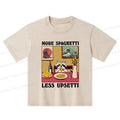 Kyoto-Lion More Spaghetti Less Upsetti Japanese Kids Washed T-Shirt
