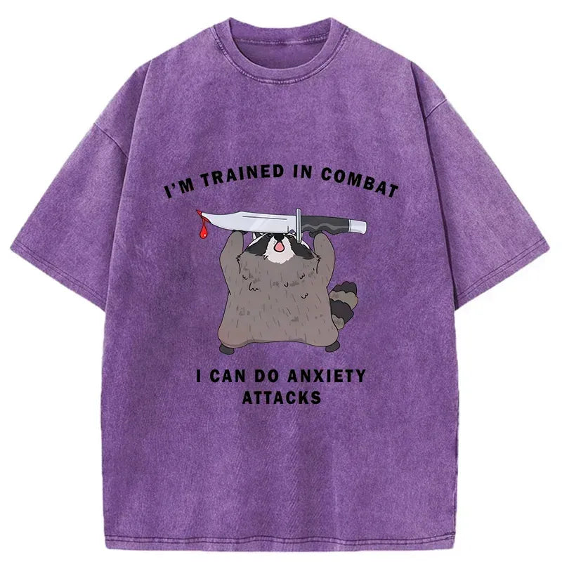 Kyoto Lion Washed T-Shirt for Daily Wear