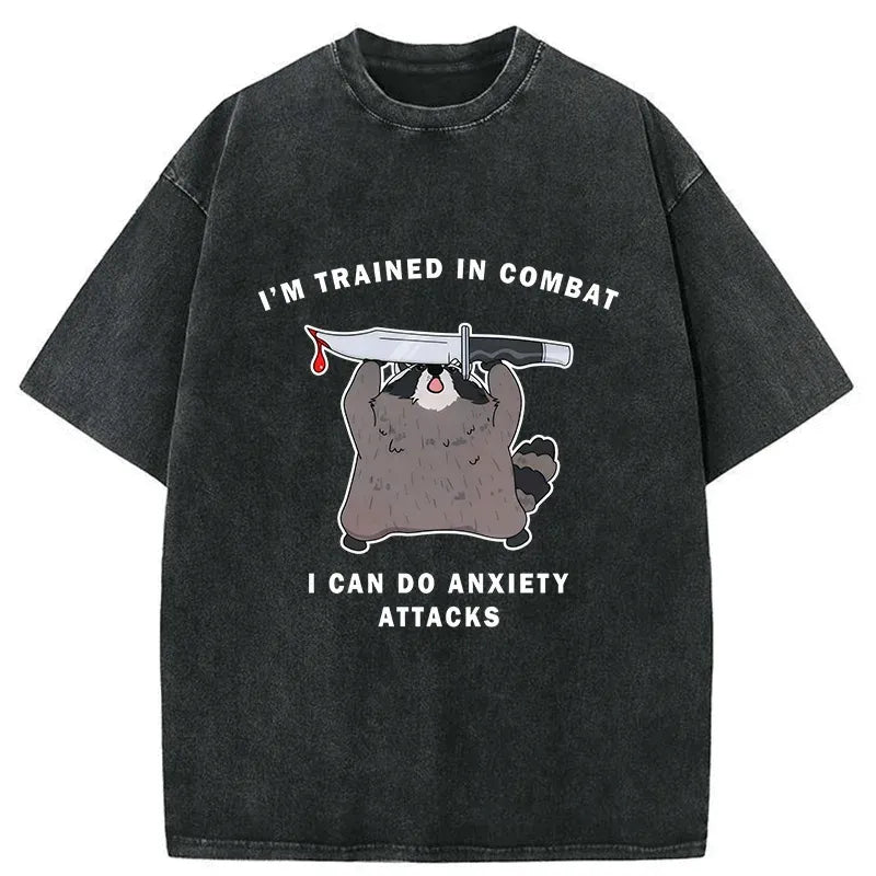 Kyoto Lion Washed T-Shirt for Daily Wear