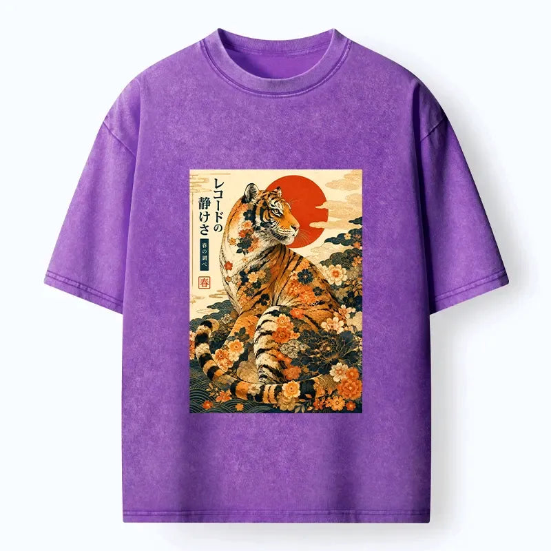 vintage japanese tiger t-shirt for men