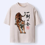 comfortable Japanese tiger tee for daily wear