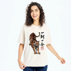 comfortable Japanese tiger tee for daily wear