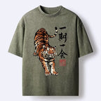 comfortable Japanese tiger tee for daily wear