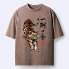 comfortable Japanese tiger tee for daily wear