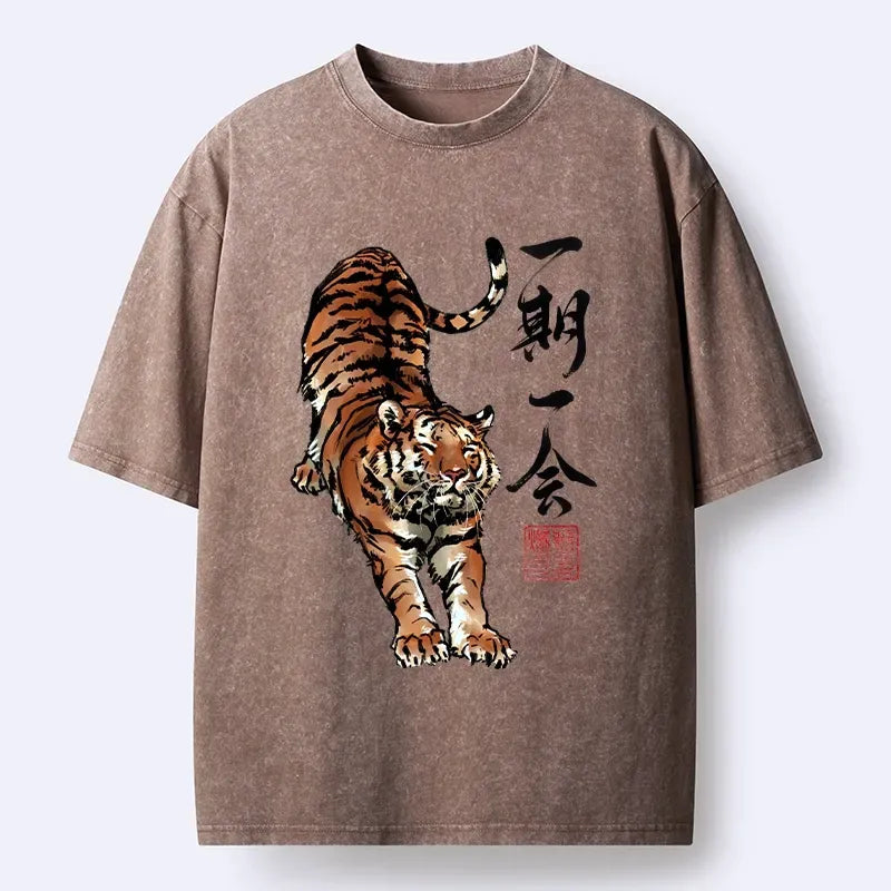 comfortable Japanese tiger tee for daily wear