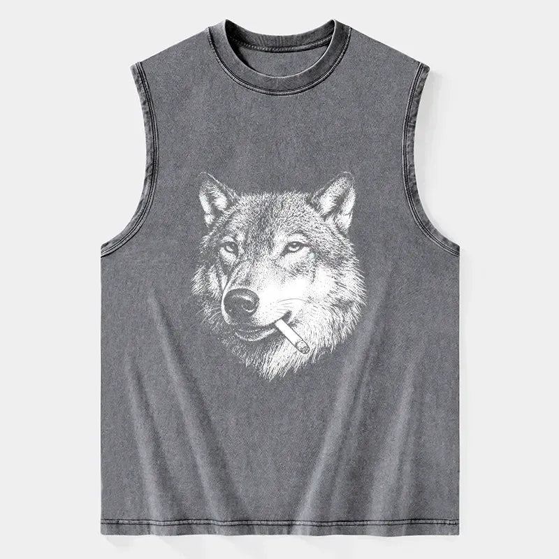 Funny Wolf Meme Tank for Gift Idea