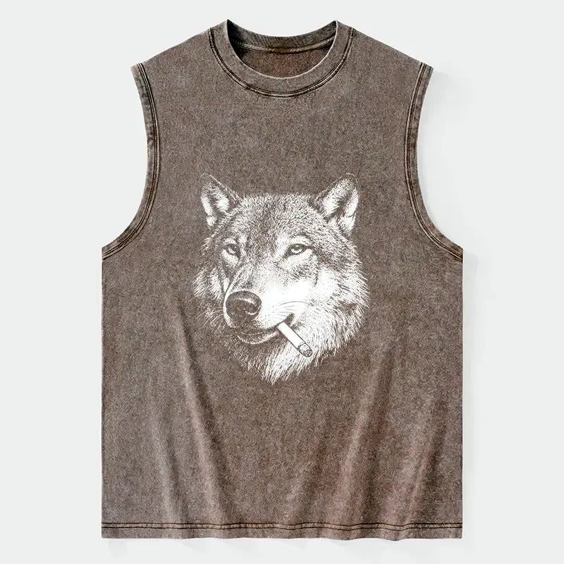 Funny Wolf Meme Tank for Gift Idea