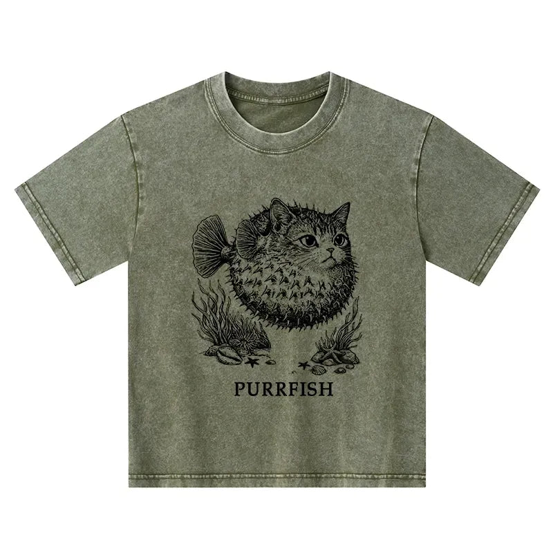 washed cotton t-shirt for vacation