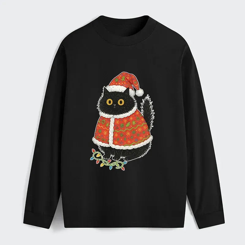 Kyoto lion cat Christmas shirt for men