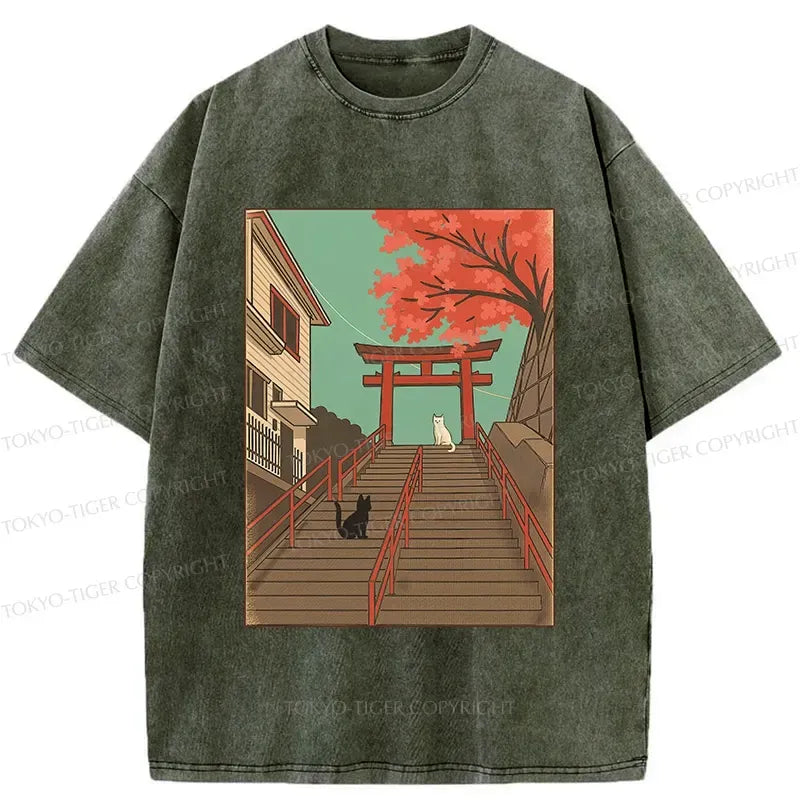Japanese Lion Torii Gate T-Shirt