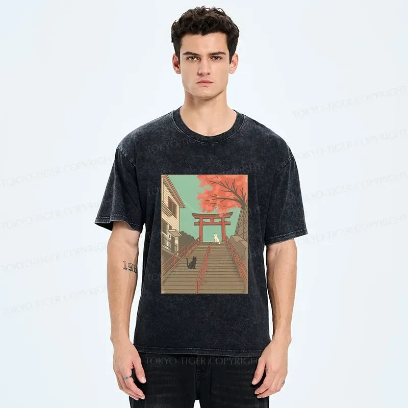 Japanese Lion Torii Gate T-Shirt
