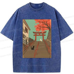 Japanese Lion Torii Gate T-Shirt