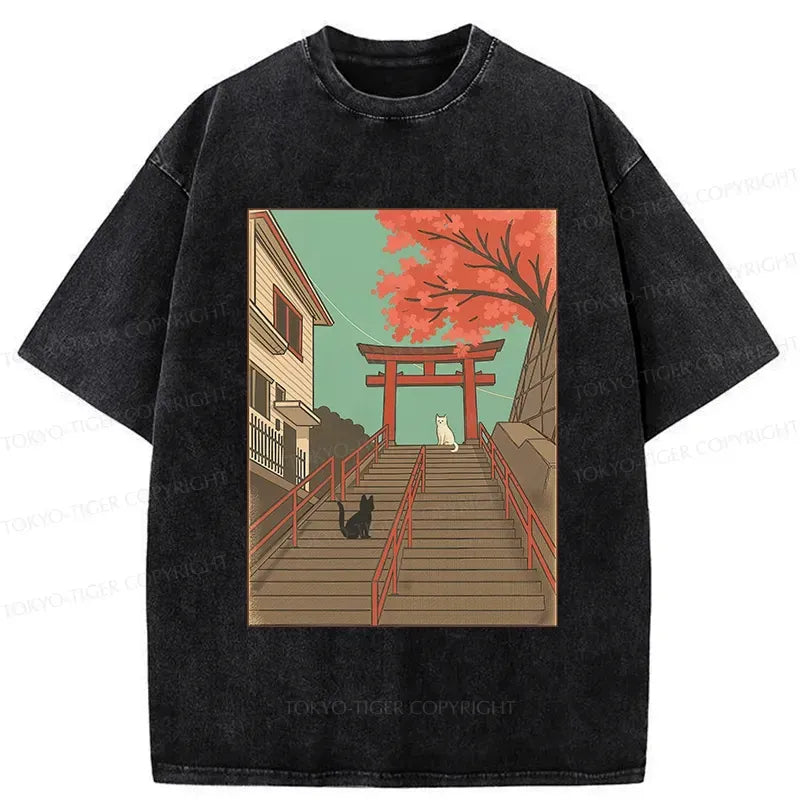 Japanese Lion Torii Gate T-Shirt